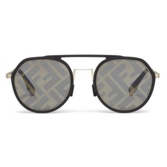 💯- New Authentic Fendi Pattern Pilot Men's Sunglasses FE40040U 02C 51 - Picture 13 of 13